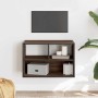 Mueble TV madera ingeniería y metal marrón roble 60x31x39,5 cm de , Muebles TV - Ref: Foro24-848918, Precio: 42,31 €, Descuen...
