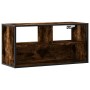 Mueble TV metal y madera contrachapada roble humo 80x31x39,5 cm de , Muebles TV - Ref: Foro24-848926, Precio: 46,42 €, Descue...