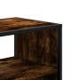Mueble TV metal y madera contrachapada roble humo 80x31x39,5 cm de , Muebles TV - Ref: Foro24-848926, Precio: 46,42 €, Descue...