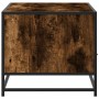 Mesa de centro madera ingeniería metal roble humo 100x50x45 cm de , Mesas de centro - Ref: Foro24-848786, Precio: 97,93 €, De...