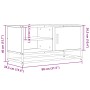 Mueble TV metal y madera ingeniería roble humo 80x34,5x40 cm de , Muebles TV - Ref: Foro24-848821, Precio: 64,87 €, Descuento: %