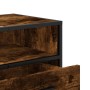 Mueble TV metal y madera ingeniería roble ahumado 100x34,5x40cm de , Muebles TV - Ref: Foro24-848816, Precio: 86,49 €, Descue...