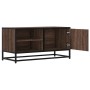 Mueble TV metal y madera ingeniería marrón roble 80x34,5x40 cm de , Muebles TV - Ref: Foro24-848823, Precio: 68,38 €, Descuen...
