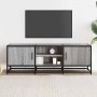 Mueble TV madera ingeniería y metal gris Sonoma 120x35x41 cm de , Muebles TV - Ref: Foro24-848842, Precio: 105,35 €, Descuent...