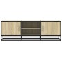 Mueble TV metal y madera ingeniería roble Sonoma 120x35x41 cm de , Muebles TV - Ref: Foro24-848840, Precio: 101,80 €, Descuen...