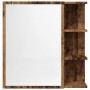 Armario espejo de baño madera envejecida 62,5x20,5x64 cm de , Tocadores de baño - Ref: Foro24-856177, Precio: 74,60 €, Descue...