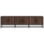 Mueble TV metal y madera ingeniería marrón roble 150x35x41 cm de , Muebles TV - Ref: Foro24-848863, Precio: 106,64 €, Descuen...