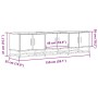 Mueble TV metal y madera ingeniería marrón roble 150x35x41 cm de , Muebles TV - Ref: Foro24-848863, Precio: 106,64 €, Descuen...