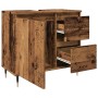 Armario de baño madera de ingeniería envejecida 65x33x60 cm de , Tocadores de baño - Ref: Foro24-857223, Precio: 78,96 €, Des...