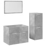 Set muebles de baño 2 piezas madera contrachapada gris hormigón de , Muebles de baño - Ref: Foro24-3324871, Precio: 98,91 €, ...