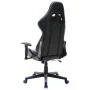 Silla de gaming de cuero sintético negro y azul de vidaXL, Sillones para videojuegos - Ref: Foro24-20502, Precio: 180,36 €, D...