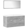 Set muebles de baño 5 piezas madera ingeniería gris hormigón de , Muebles de baño - Ref: Foro24-3324878, Precio: 341,41 €, De...
