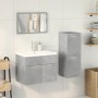 Juego muebles de baño 4 pzas madera contrachapada gris hormigón de , Muebles de baño - Ref: Foro24-3324884, Precio: 289,88 €,...