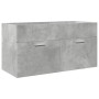 Juego muebles de baño 4 pzas madera contrachapada gris hormigón de , Muebles de baño - Ref: Foro24-3324884, Precio: 289,88 €,...