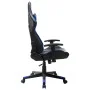Silla de gaming de cuero sintético negro y azul de vidaXL, Sillones para videojuegos - Ref: Foro24-20502, Precio: 180,36 €, D...