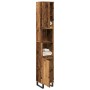 Armario de baño madera de ingeniería envejecida 30x30x190 cm de , Tocadores de baño - Ref: Foro24-857202, Precio: 103,94 €, D...
