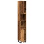 Armario de baño madera de ingeniería envejecida 30x30x190 cm de , Tocadores de baño - Ref: Foro24-857202, Precio: 103,94 €, D...
