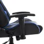 Silla de gaming de cuero sintético negro y azul de vidaXL, Sillones para videojuegos - Ref: Foro24-20502, Precio: 180,36 €, D...
