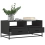 Mesa de centro madera de ingeniería y metal negro 100x50x45 cm de , Mesas de centro - Ref: Foro24-848784, Precio: 102,17 €, D...