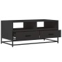 Mesa de centro madera de ingeniería y metal negro 100x50x45 cm de , Mesas de centro - Ref: Foro24-848784, Precio: 102,17 €, D...