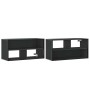 Mueble de TV metal y madera de ingeniería negro 80x31x39,5 cm de , Muebles TV - Ref: Foro24-848924, Precio: 47,72 €, Descuent...