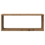 Estantes cubo de pared 2 uds madera roble artisan 60x15x23 cm de , Estantes y estanterías - Ref: Foro24-856589, Precio: 34,58...