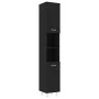 Armario de baño madera contrachapada negro 30x30x179 cm de vidaXL, Muebles de baño - Ref: Foro24-802625, Precio: 76,75 €, Des...