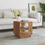 Mesa de centro madera de ingeniería roble artisan 40x40x43 cm de , Mesas de centro - Ref: Foro24-856805, Precio: 39,34 €, Des...