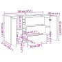 Aparador de madera de ingeniería roble artisan 120x41x75 cm de , Aparadores - Ref: Foro24-856795, Precio: 198,33 €, Descuento: %