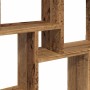 Estante cubo pared madera ingeniería envejecida 90x15x119,5 cm de , Estantes y estanterías - Ref: Foro24-856596, Precio: 51,7...