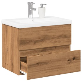 Mueble con lavabo integrado roble artisan de , Tocadores de baño - Ref: Foro24-3328922, Precio: 172,36 €, Descuento: %