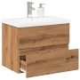 Mueble con lavabo integrado roble artisan de , Tocadores de baño - Ref: Foro24-3328922, Precio: 172,36 €, Descuento: %