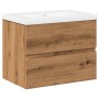 Mueble con lavabo integrado roble artisan de , Tocadores de baño - Ref: Foro24-3328922, Precio: 172,36 €, Descuento: %