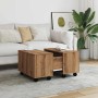 Mesa de centro madera de ingeniería roble artisan 60x60x38 cm de , Mesas de centro - Ref: Foro24-856549, Precio: 72,24 €, Des...
