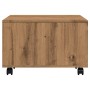 Mesa de centro madera de ingeniería roble artisan 60x60x38 cm de , Mesas de centro - Ref: Foro24-856549, Precio: 72,24 €, Des...