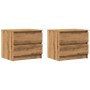 Mesitas de noche 2 uds madera ingeniería roble 50x40x43.5 cm de , Mesitas de noche - Ref: Foro24-856521, Precio: 96,16 €, Des...