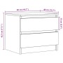 Mesitas de noche 2 uds madera ingeniería roble 50x40x43.5 cm de , Mesitas de noche - Ref: Foro24-856521, Precio: 96,16 €, Des...