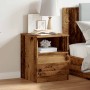 Mesita de noche madera de ingeniería envejecida 40x40x50 cm de , Mesitas de noche - Ref: Foro24-856498, Precio: 45,36 €, Desc...