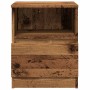 Mesita de noche madera de ingeniería envejecida 40x40x50 cm de , Mesitas de noche - Ref: Foro24-856498, Precio: 45,36 €, Desc...