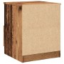 Mesita de noche madera de ingeniería envejecida 40x40x50 cm de , Mesitas de noche - Ref: Foro24-856498, Precio: 45,36 €, Desc...