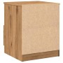 Mesita de noche madera de ingeniería roble artisan 40x40x50 cm de , Mesitas de noche - Ref: Foro24-856500, Precio: 46,45 €, D...