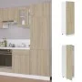 Armario de frigorífico contrachapada color roble 60x57x207 cm de vidaXL, Armarios de cocina - Ref: Foro24-802541, Precio: 184...