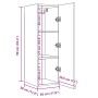 Muebles de TV 2 uds madera roble artisan 30,5x30x90 cm de , Muebles TV - Ref: Foro24-856397, Precio: 103,85 €, Descuento: %