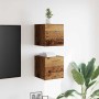 Muebles de pared para TV 2 uds madera envejecida 30,5x30x30 cm de , Muebles TV - Ref: Foro24-856413, Precio: 49,83 €, Descuen...