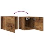 Muebles de pared para TV 2 uds madera envejecida 30,5x30x30 cm de , Muebles TV - Ref: Foro24-856413, Precio: 49,83 €, Descuen...
