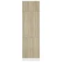 Armario de frigorífico contrachapada color roble 60x57x207 cm de vidaXL, Armarios de cocina - Ref: Foro24-802541, Precio: 184...
