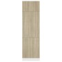 Armario de frigorífico contrachapada color roble 60x57x207 cm de vidaXL, Armarios de cocina - Ref: Foro24-802541, Precio: 187...