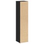 Mueble de baño con portarrollos negro 20,5x20x90 cm de , Muebles de baño - Ref: Foro24-858507, Precio: 27,90 €, Descuento: %