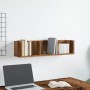 Estante de pared de CD madera ingeniería envejecida 75x18x18 cm de , Estantes y estanterías - Ref: Foro24-855948, Precio: 23,...