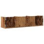 Estante de pared de CD madera ingeniería envejecida 75x18x18 cm de , Estantes y estanterías - Ref: Foro24-855948, Precio: 23,...